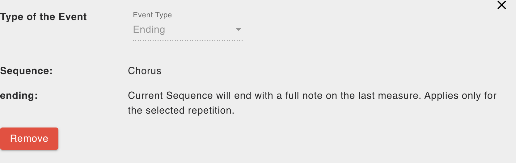 Event Editor for Ending
