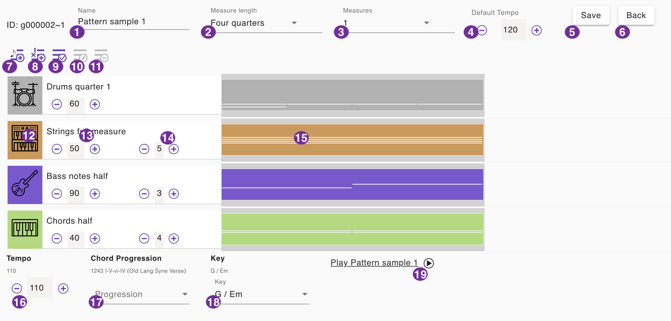 Mix editor tool
